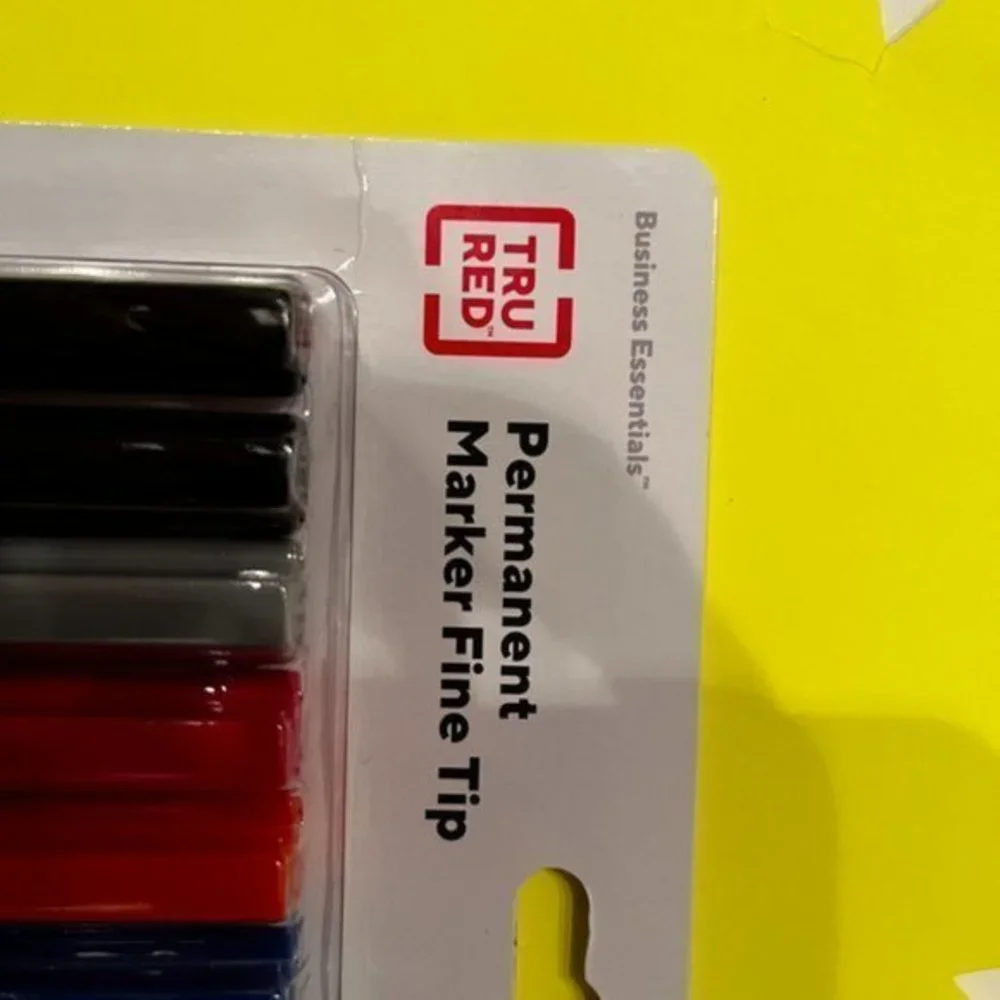 Tru Red / Staples permanent markers